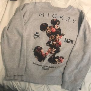 Gray floral Mickey Mouse - Disney/neff collab